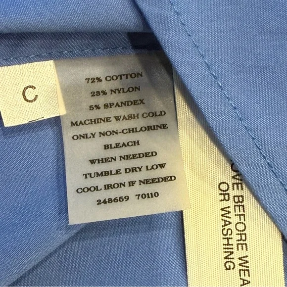 Ann Taylor Light Blue Button-Up Shirt new with tags - Picture 3 of 7